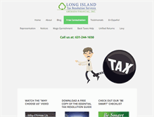 Tablet Screenshot of longislandtaxresolution.com